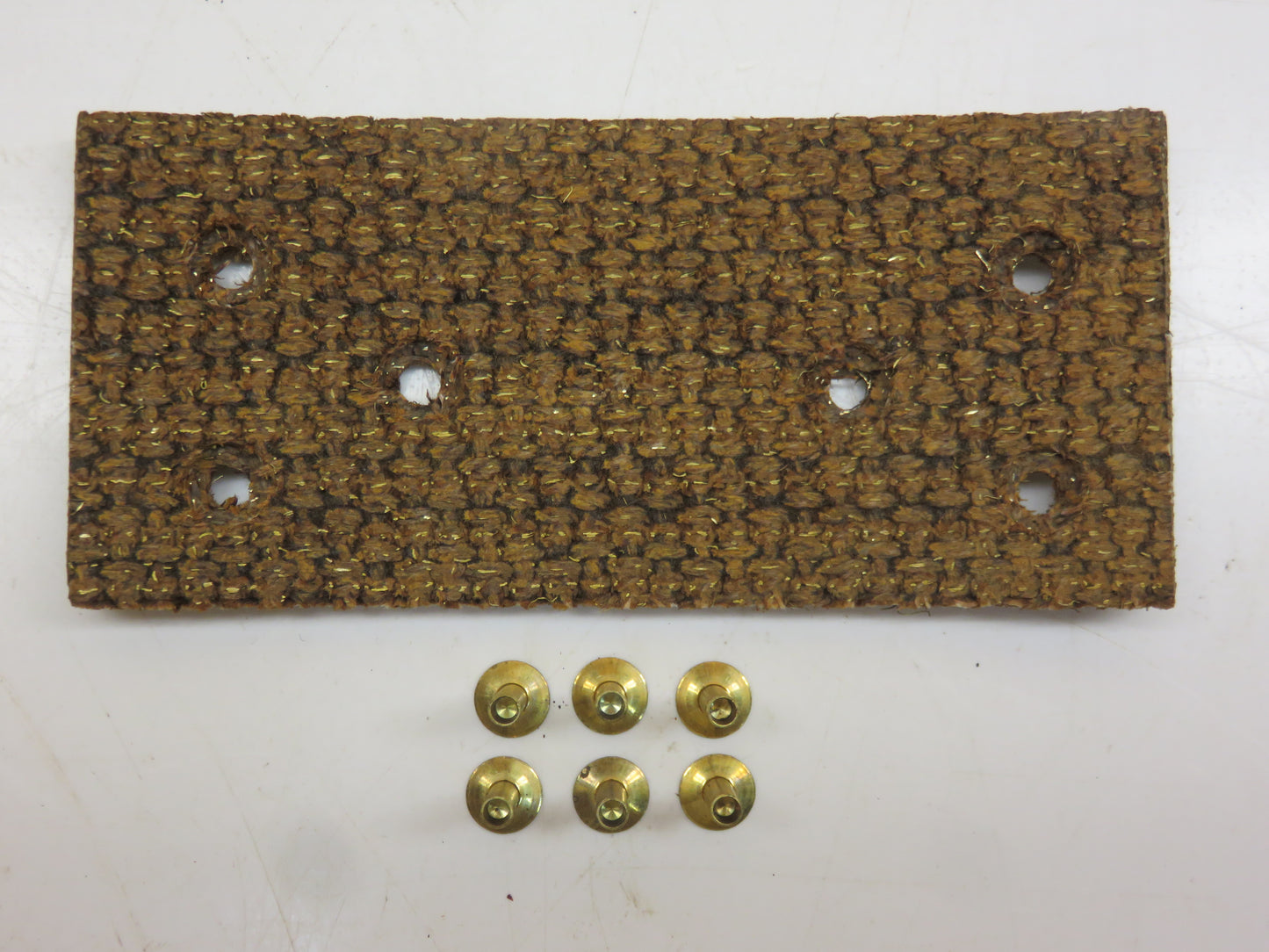 D1932R John Deere Belt Pulley Brake Lining With Rivets For A, AR, AO, D, G, R, 60, 70, 80