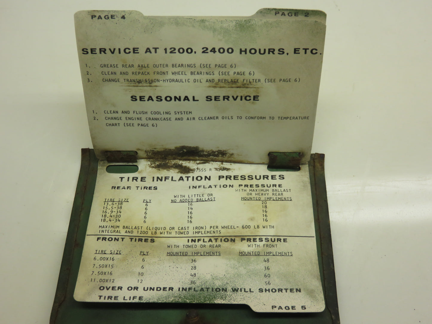 AR26996 John Deere Dash Panel Door For 3010, 4010, 5010