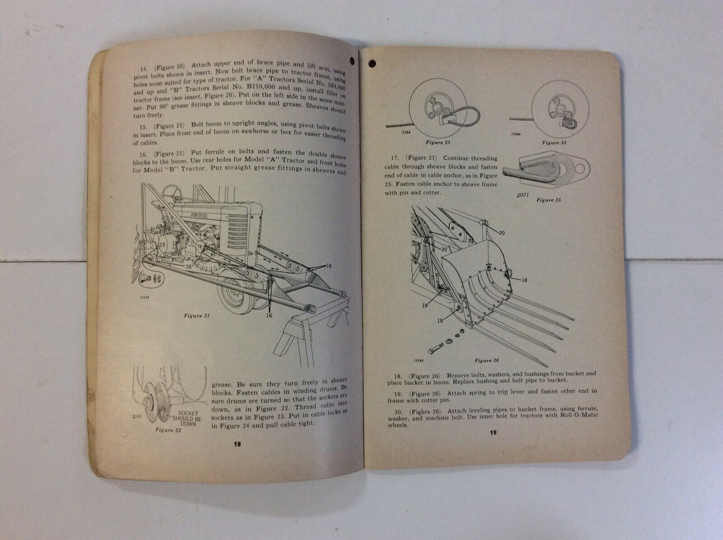 OMC211149 John Deere Operators Manual For Number 25 Push Type Manure Loader