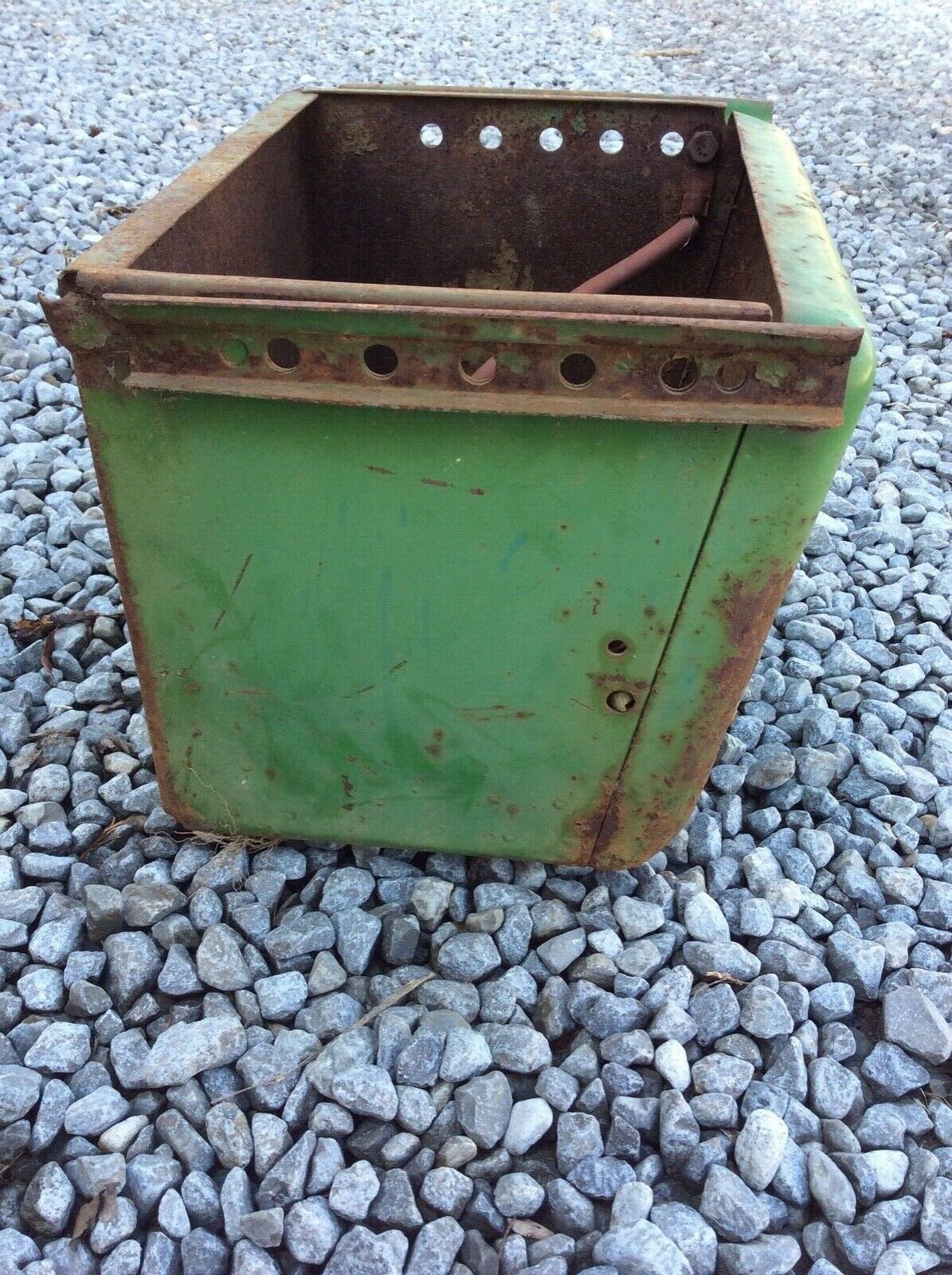 AB4101R John Deere Battery Box With Battery Tray And Caution Plate For B, R, 80