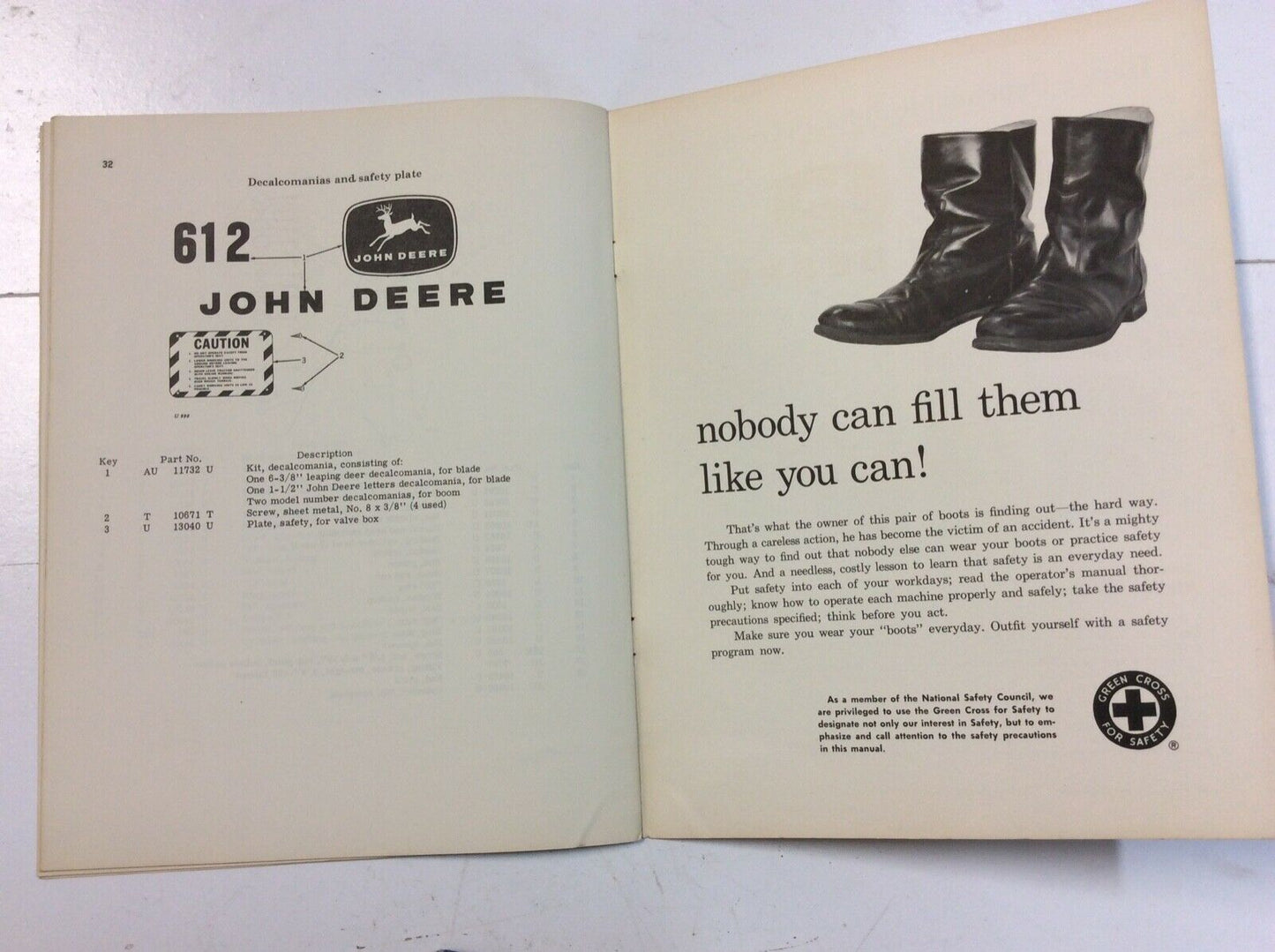 OMU12894U John Deere Operators Manual For 612 Bulldozer