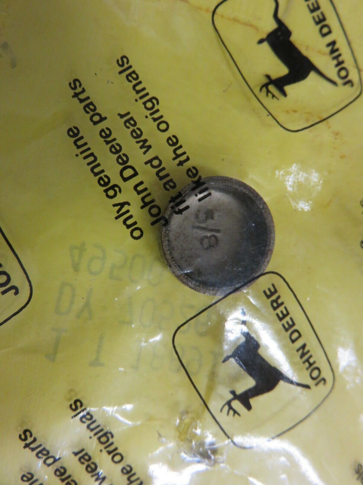 T18891 John Deere NOS Frost Plug For 1020, 1120, 1030, 1130, 1630, 1530, 1830