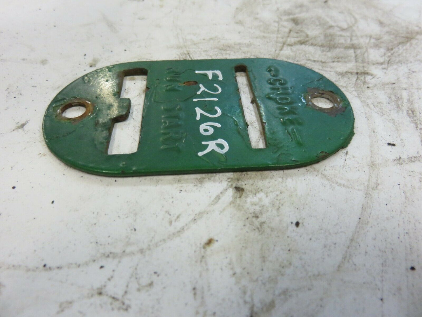 F2126R John Deere Pony Motor Control Plate For 70, 720, 730