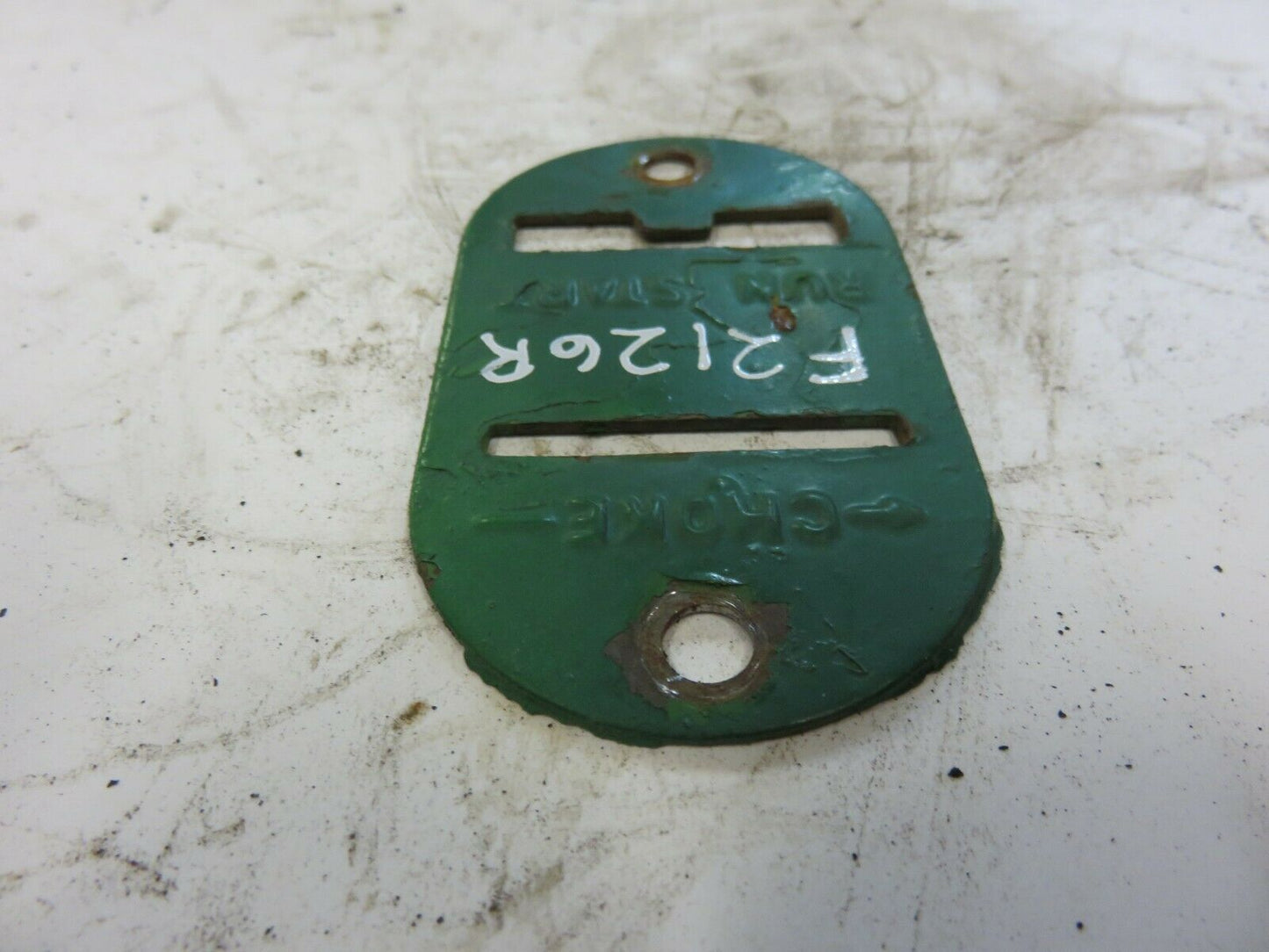 F2126R John Deere Pony Motor Control Plate For 70, 720, 730