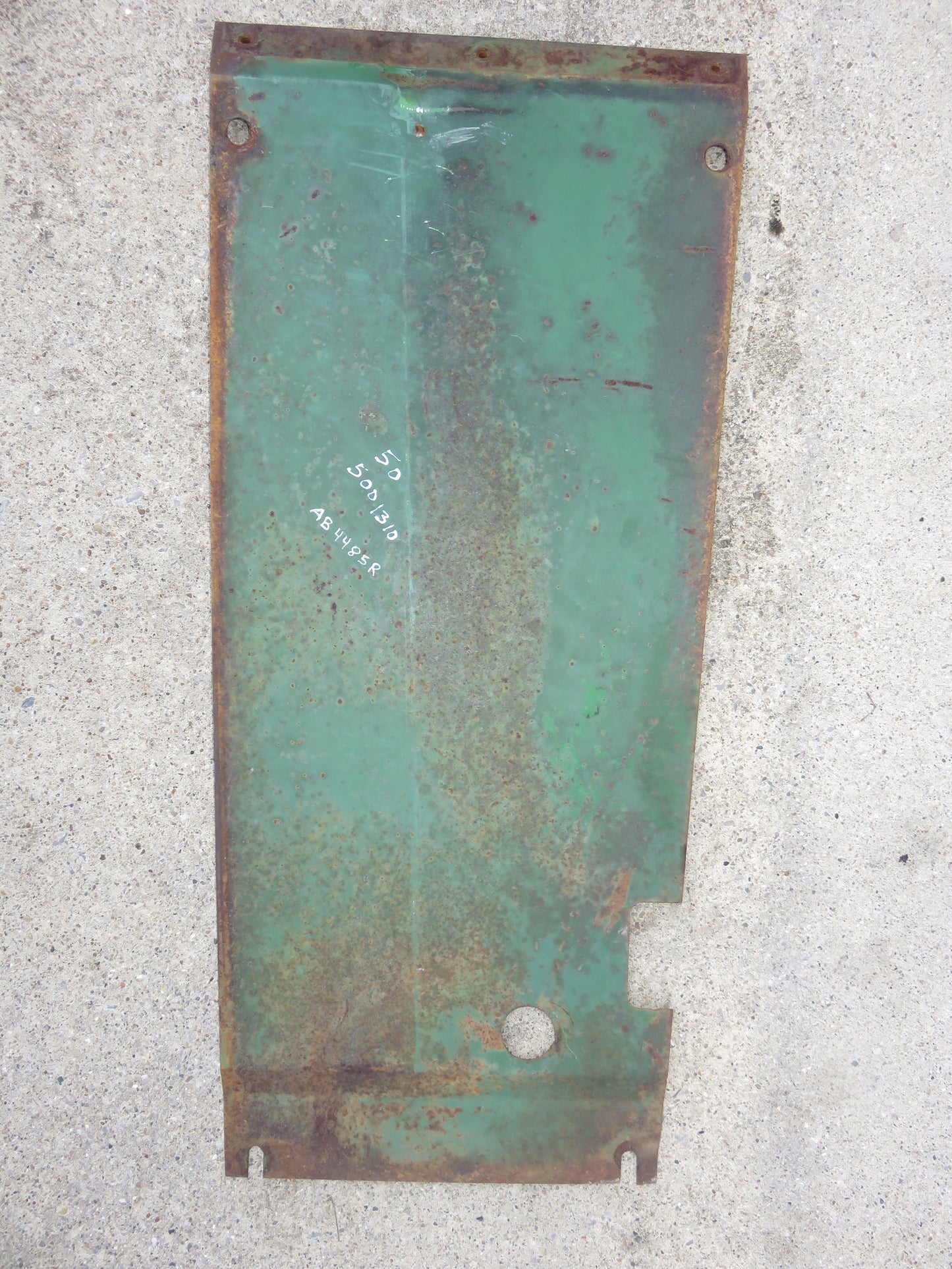 AB4485R John Deere Lower Gas Tank Heat Shield For 50, 520, 530