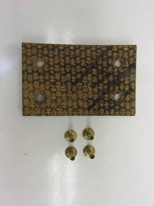 H360R John Deere Belt Pulley Brake Lining With Rivets For H
