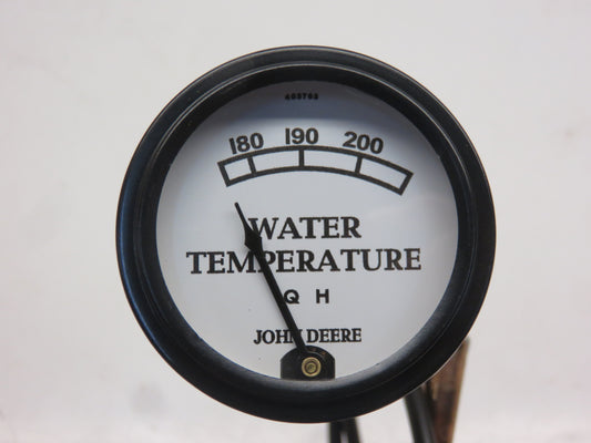 AA883R John Deere USA Made White Faced Water Temperature Gauge For A, AR, AO, B, BO, BR, G, H