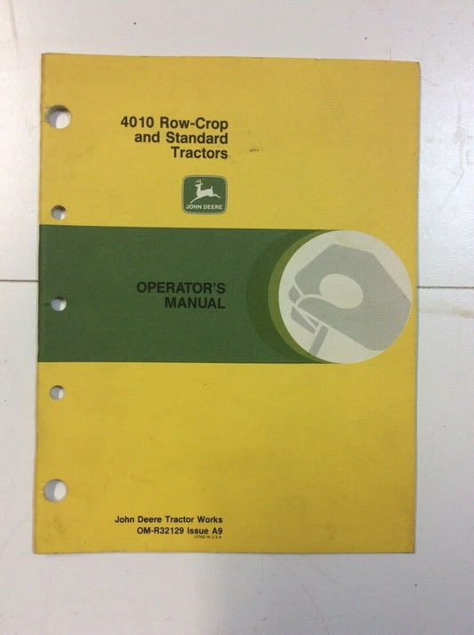 OMR32129 John Deere Operators Manual For 4010