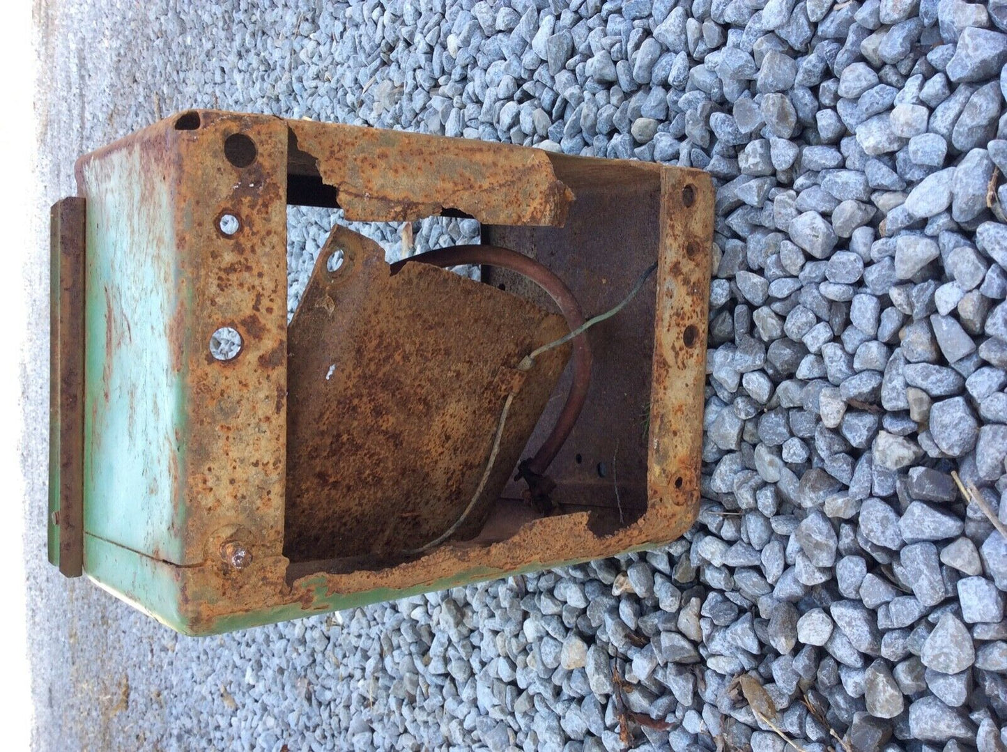 AB4101R John Deere Battery Box With Battery Tray And Caution Plate For B, R, 80