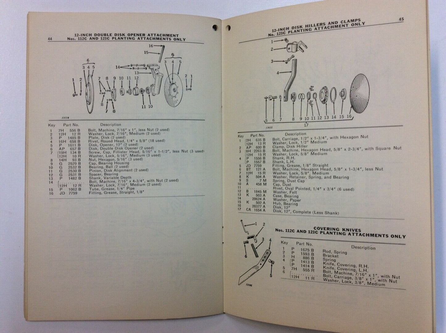 OMB31753 John Deere Operators Manual For 112C, 118C, 123C Planter
