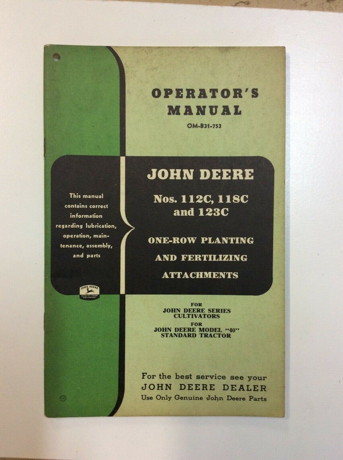 Manuals For Old John Deere