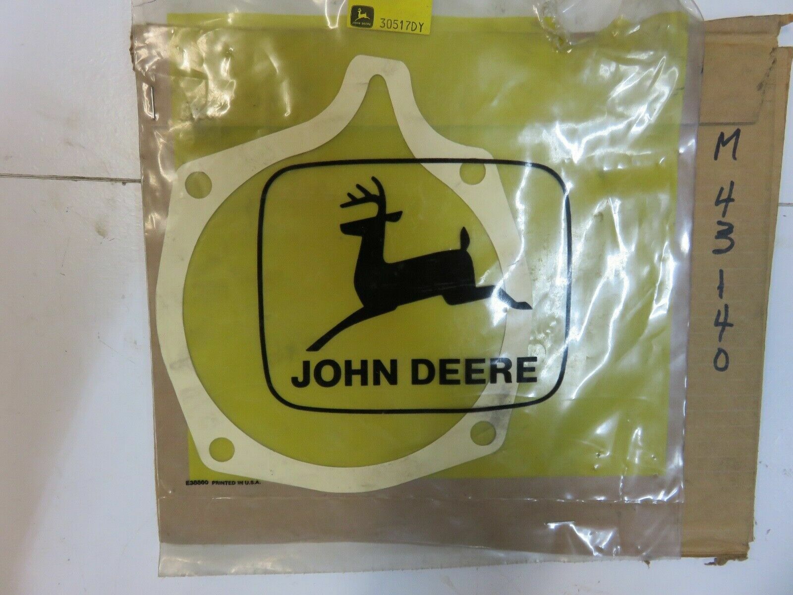 M43140 John Deere NOS Engine Bearing Plate Gasket For 110, 112, 120, 1